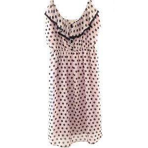 Everly Pink Polka Dot Dress